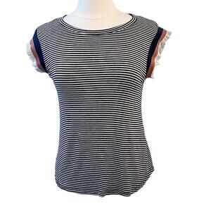 ANTHROPOLOGIE Dolan Left Coast Camrose Flutter-Sleeve Tee Small